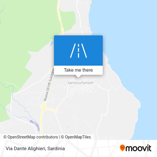 Via Dante Alighieri map