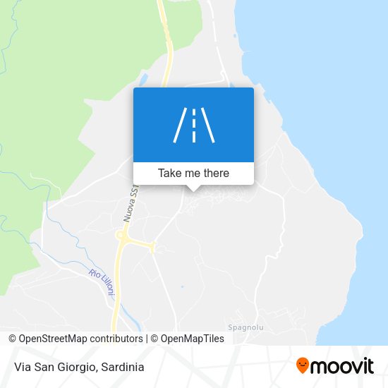 Via San Giorgio map