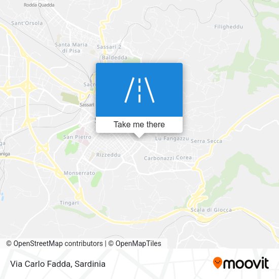 Via Carlo Fadda map