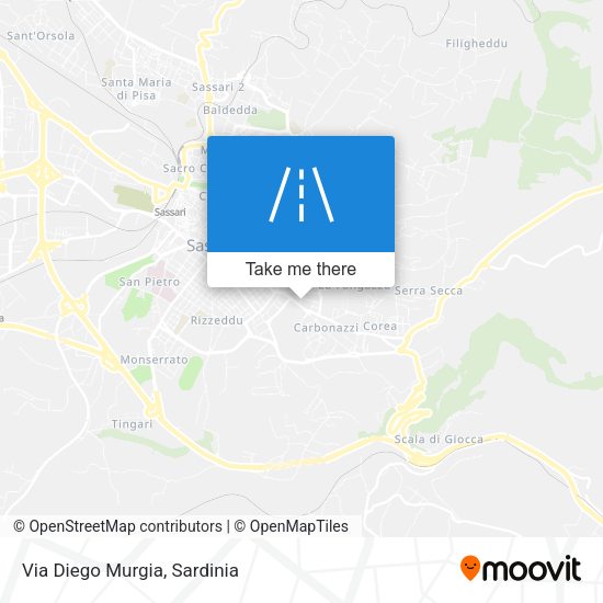 Via Diego Murgia map