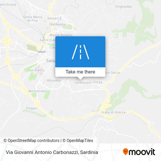 Via Giovanni Antonio Carbonazzi map