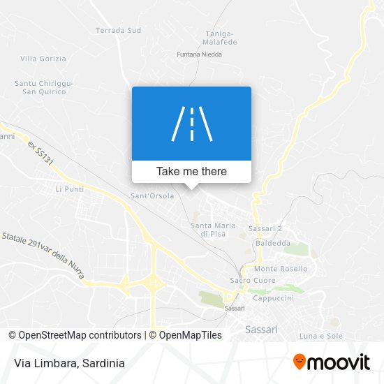 Via Limbara map