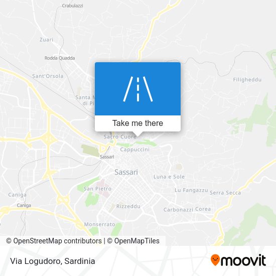Via Logudoro map