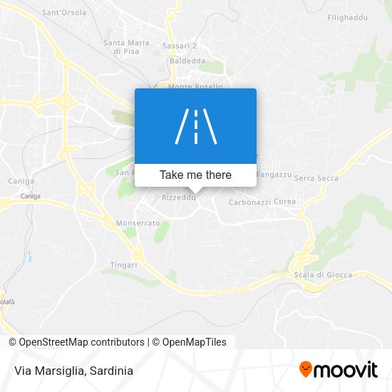 Via Marsiglia map