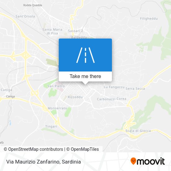 Via Maurizio Zanfarino map