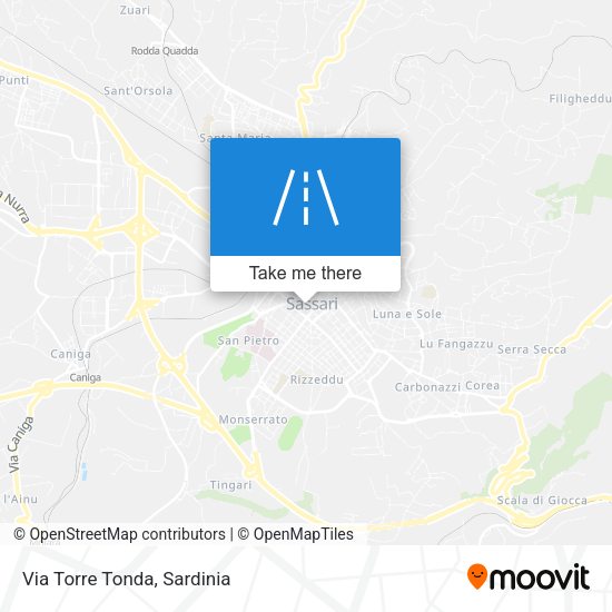 Via Torre Tonda map