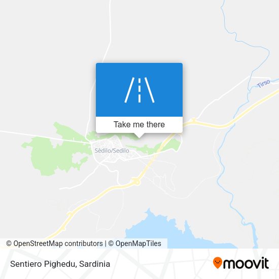 Sentiero Pighedu map
