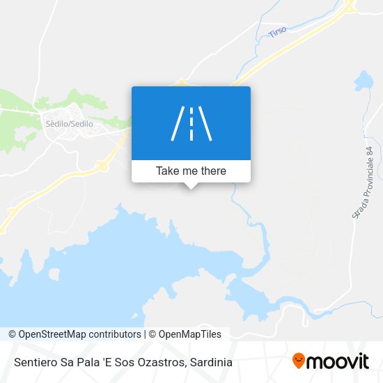 Sentiero Sa Pala 'E Sos Ozastros map