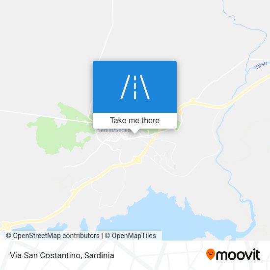 Via San Costantino map