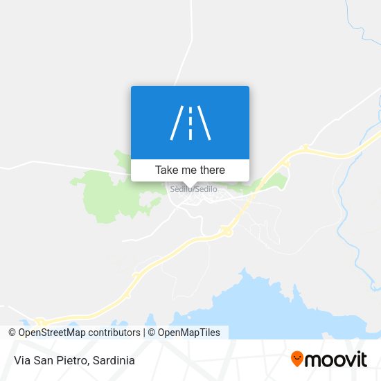 Via San Pietro map