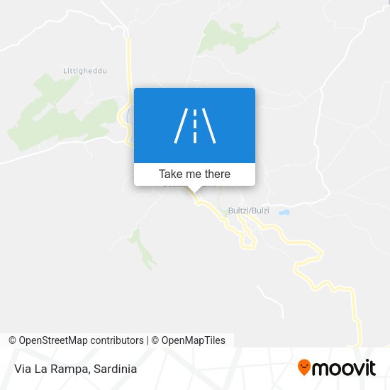 Via La Rampa map