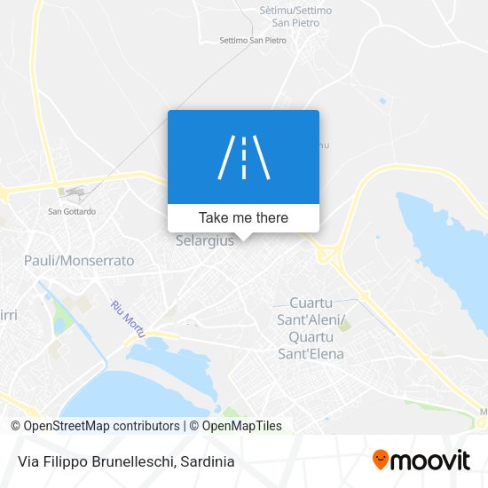 Via Filippo Brunelleschi map