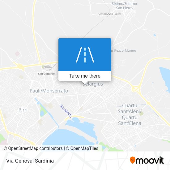 Via Genova map