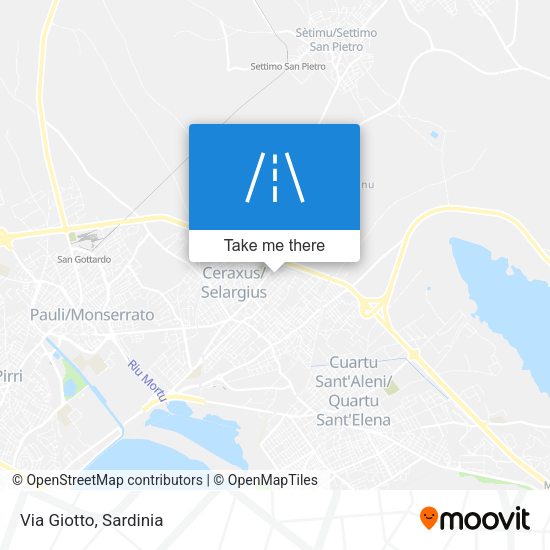 Via Giotto map