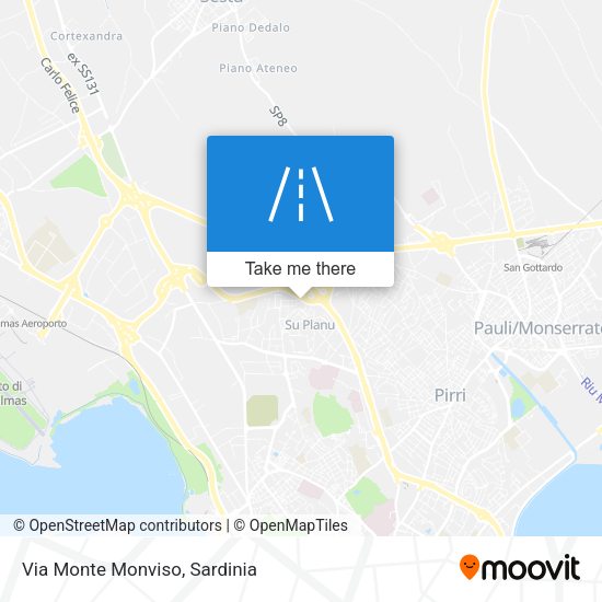 Via Monte Monviso map