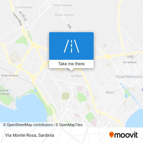 Via Monte Rosa map