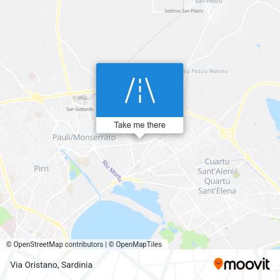 Via Oristano map