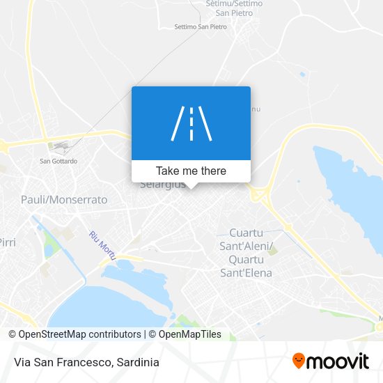 Via San Francesco map