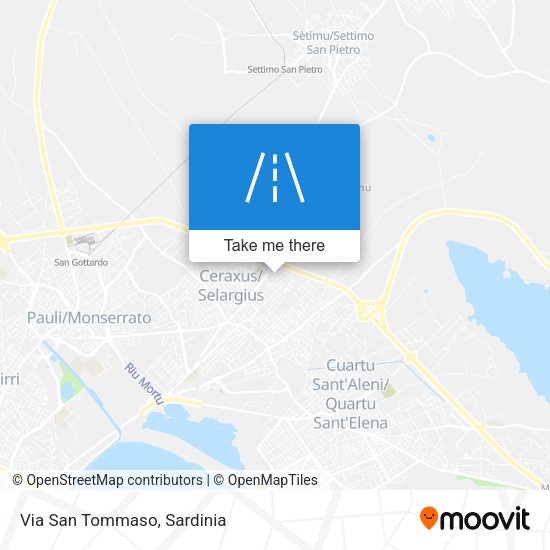Via San Tommaso map