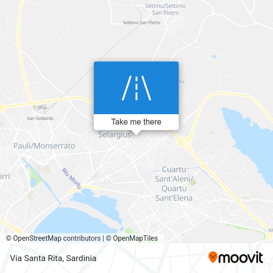 Via Santa Rita map