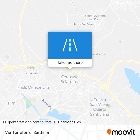 Via Terreforru map