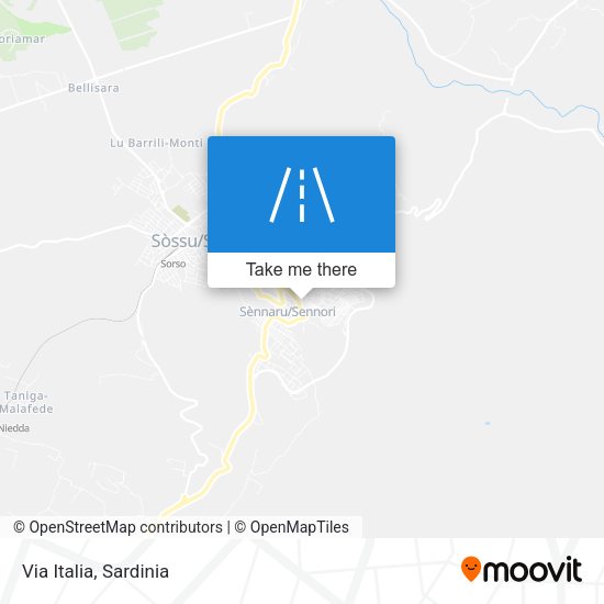 Via Italia map