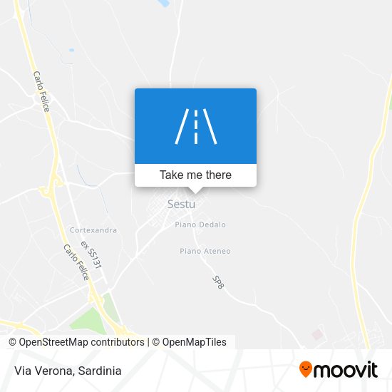 Via Verona map
