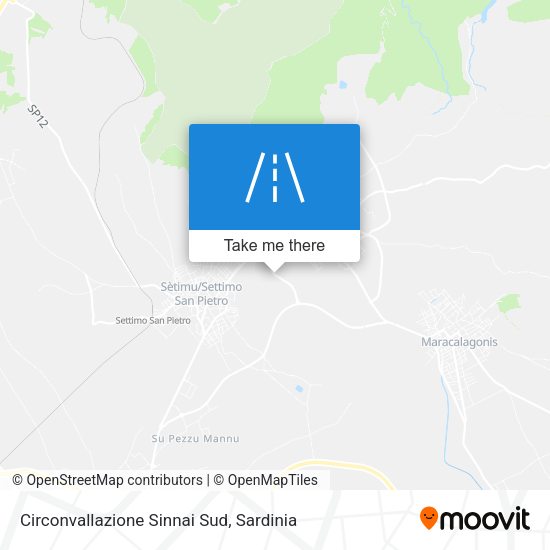 Circonvallazione Sinnai Sud map