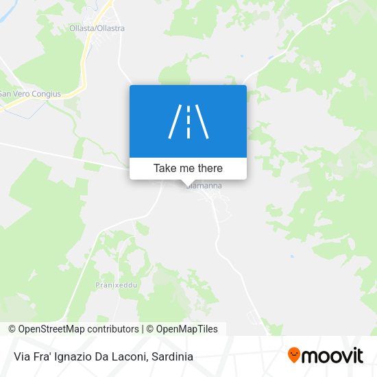 Via Fra' Ignazio Da Laconi map