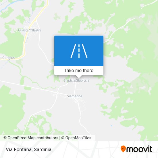 Via Fontana map