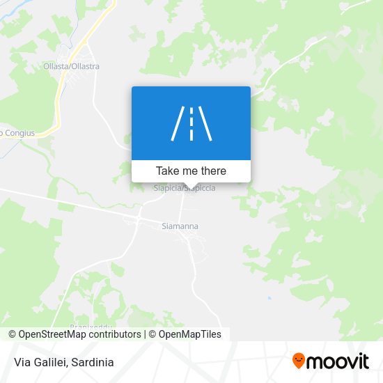 Via Galilei map