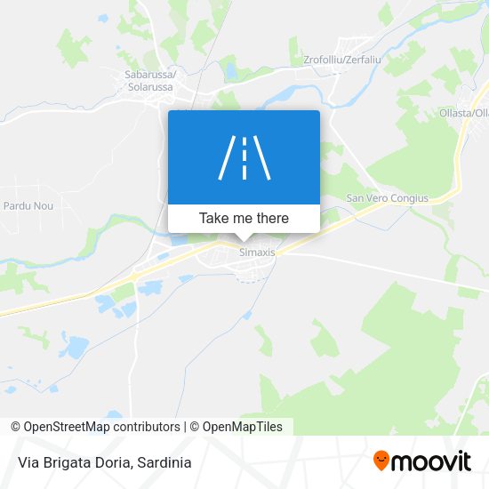 Via Brigata Doria map