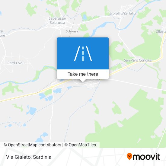 Via Gialeto map