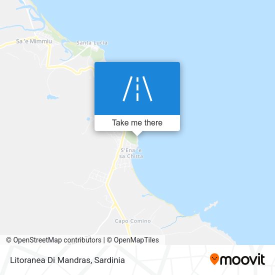 Litoranea Di Mandras map