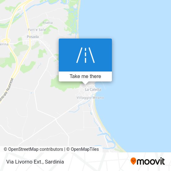 Via Livorno Ext. map
