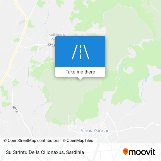 Su Strintu De Is Cillonaxus map
