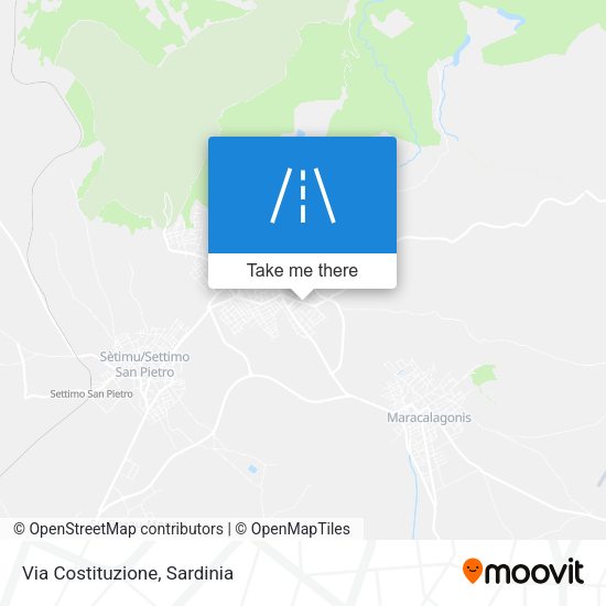 Via Costituzione map