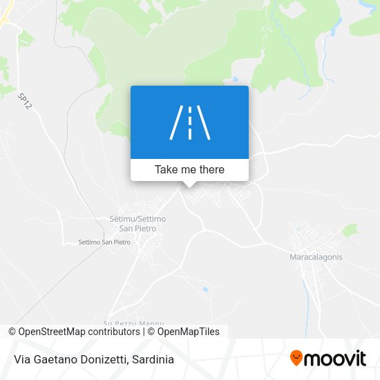 Via Gaetano Donizetti map