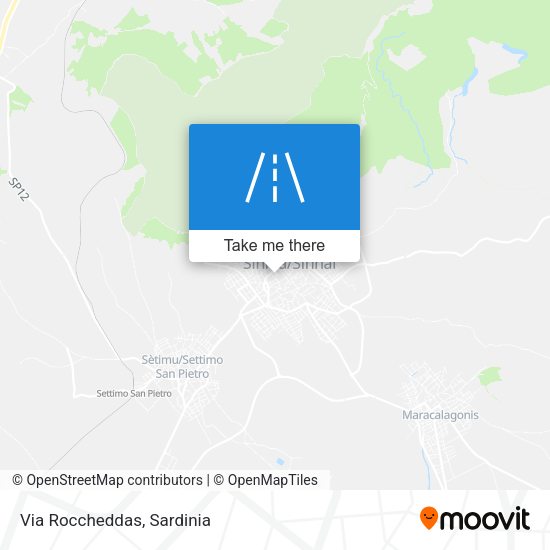 Via Roccheddas map