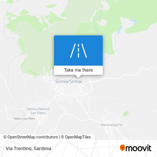 Via Trentino map