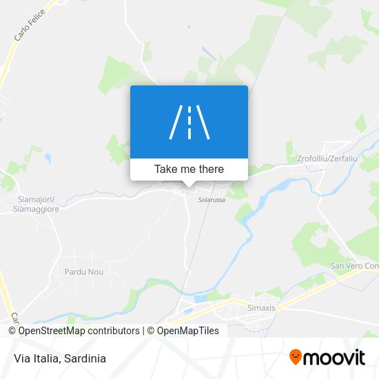 Via Italia map