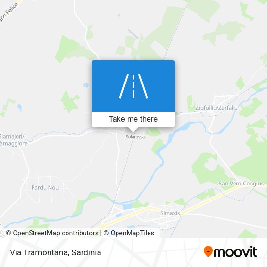 Via Tramontana map