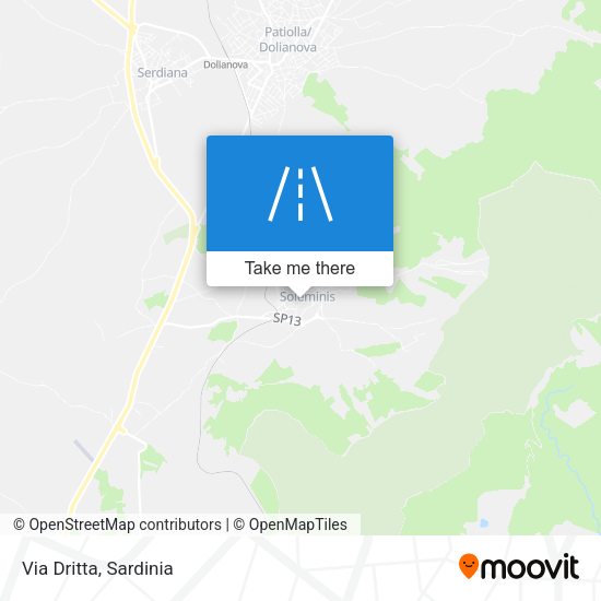 Via Dritta map