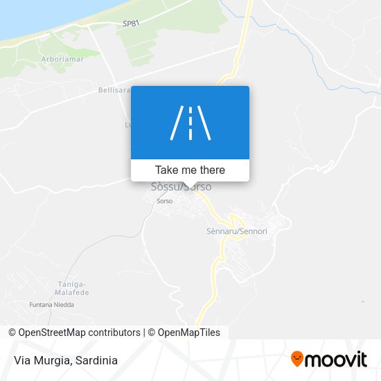 Via Murgia map