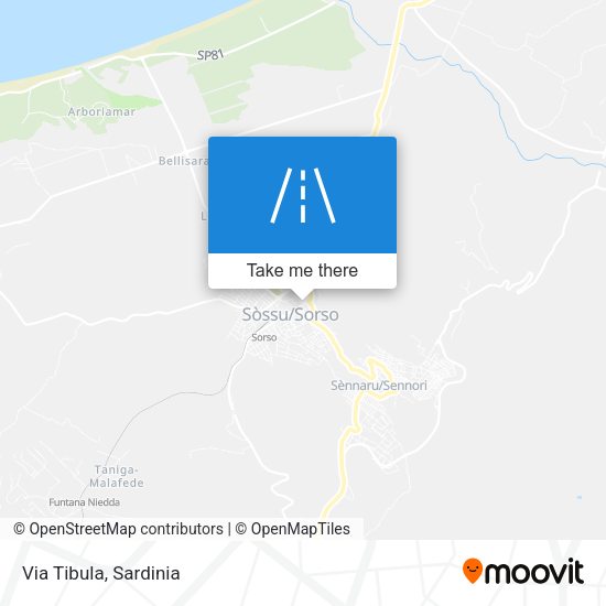 Via Tibula map