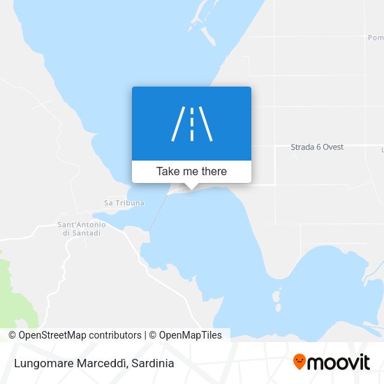 Lungomare Marceddì map
