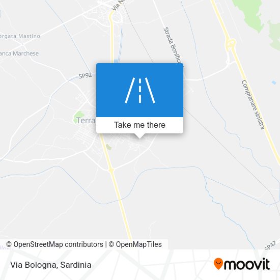 Via Bologna map