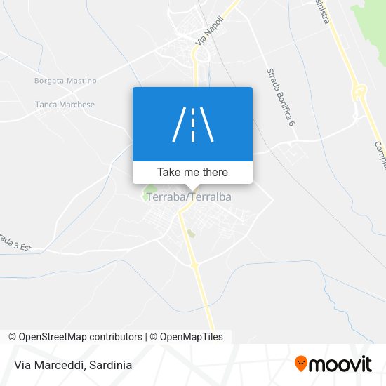 Via Marceddì map