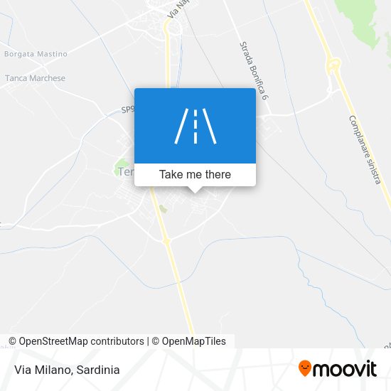 Via Milano map