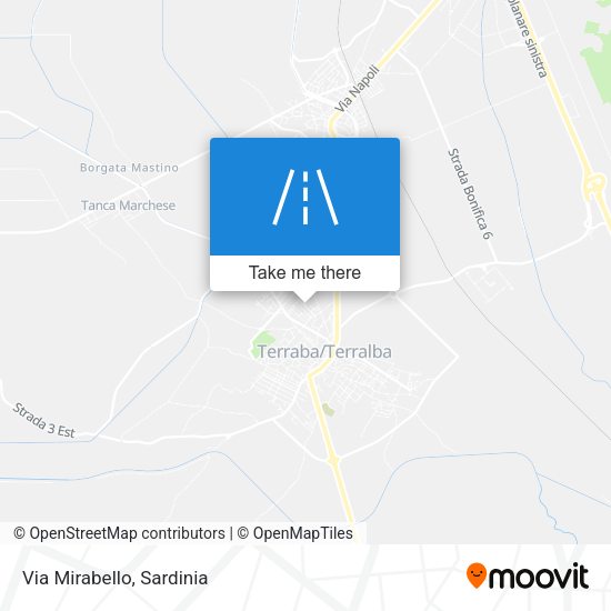 Via Mirabello map